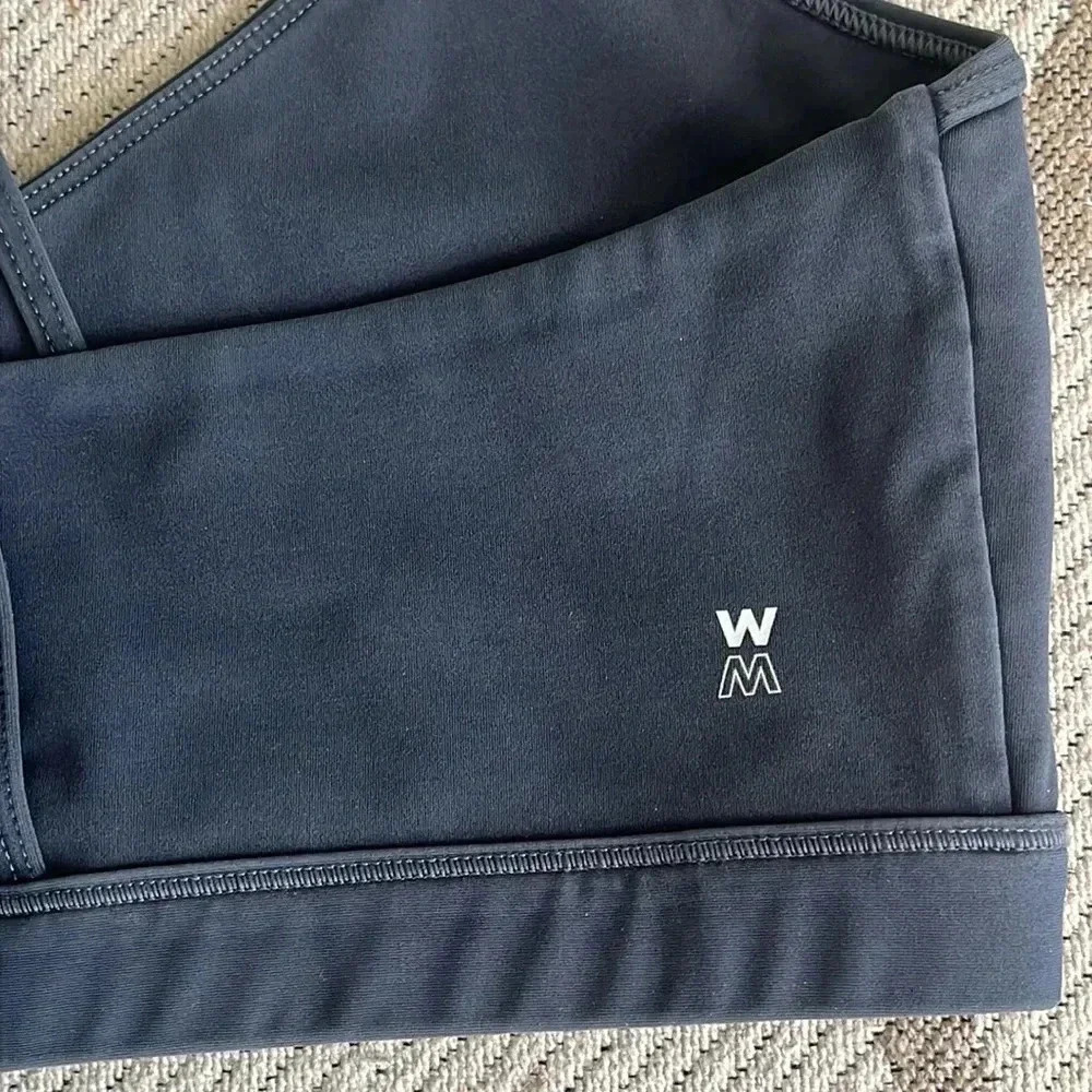 We over Me strappy washed black sports bra - Picture 11 of 13